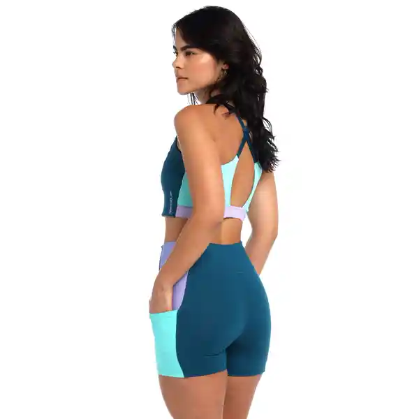 Leggings Corto Huli Dark Teal Mujer Talla M Speedo