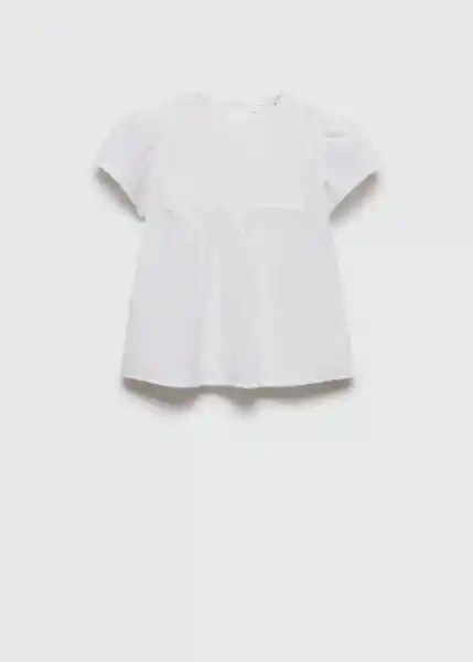 Blusa Aina Blanco Talla 10 Niña Mango