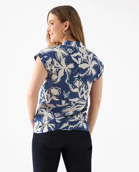 Camisa Azul Medianoche Ultraoscuro Talla M 119F005 Esprit