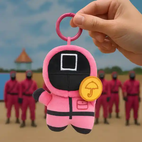 Llavero Guardia Rojo Juego Del Calamar Serie Miniso