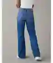 Jean Low Rise Baggy Flare Azul Talla 8 Regular American Eagle