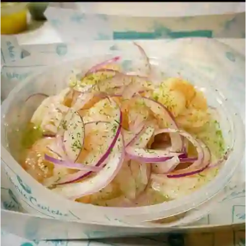 Ceviche de Camarón (leche de Tigre)