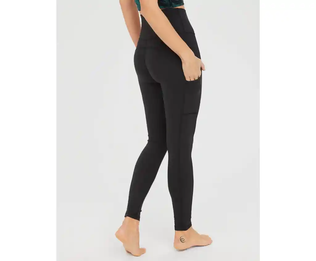 Leggings Negro Talla Lg Reg Aerie American Eagle
