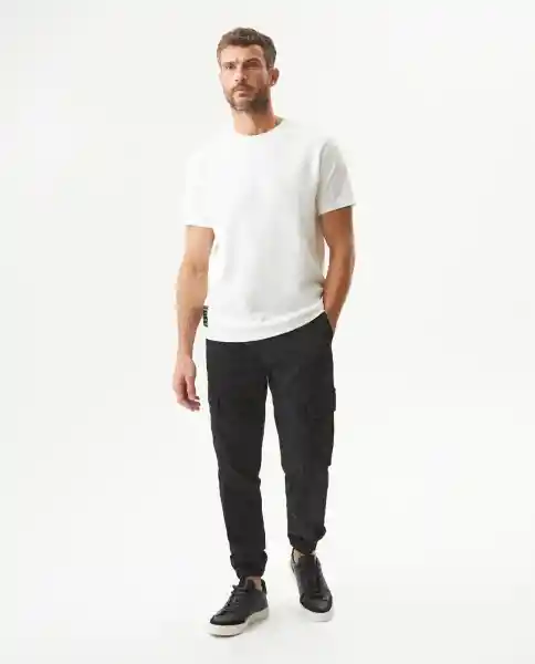 Pantalón Cargo Masculino Negro Sombrio Talla 30 Chevignon