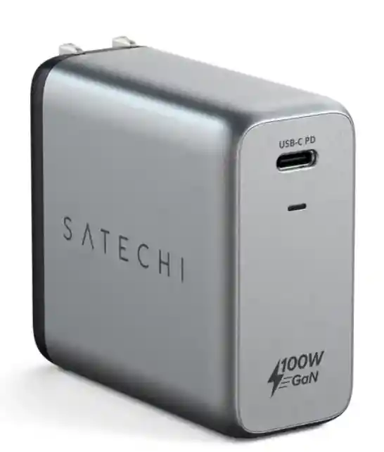 Satechi Cargador de Pared Usb-c Gris 100w Gan