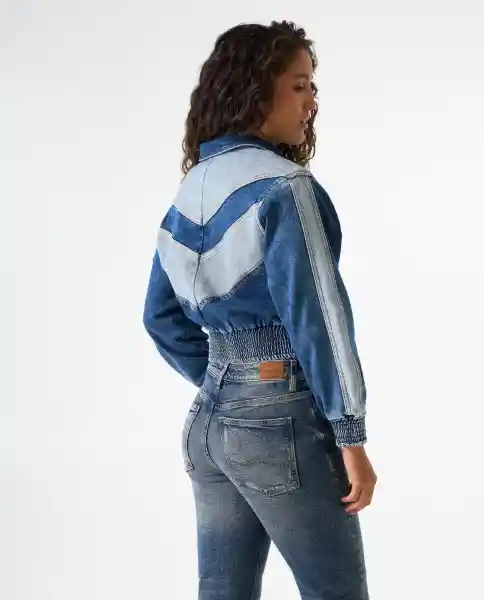 Chaqueta Mujer Azul Talla M 322G005_AZU174021 Americanino