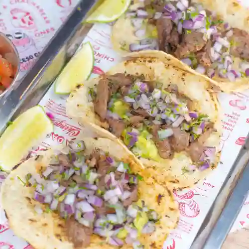Tacos X3 de Asada