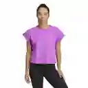 Adidas Camiseta Studio Morado Para Mujer Talla M