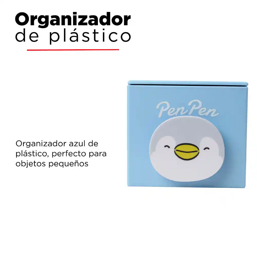 Miniso Organizador Plástico Compacto Pen Pen Mini Family Series