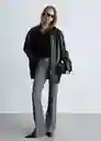 Top Boni Negro Talla L Mujer Mango