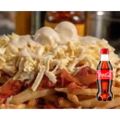 Combo Salchipapa Personal + Coca Cola Original 250ML