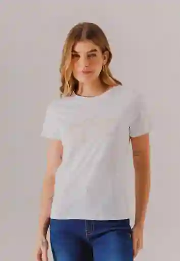 Camiseta Manga Corta Mujer Blanco Talla M Arkitect