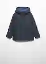 Abrigo Parka Hugo Navy Talla 08 Niños Mango