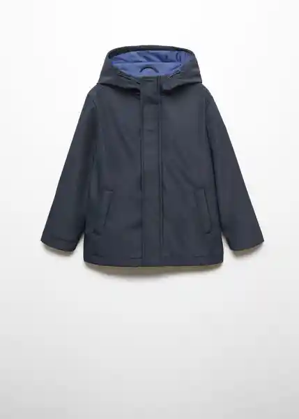 Abrigo Parka Hugo Navy Talla 08 Niños Mango