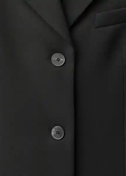 Saco Americana Ambar Negro Talla XS  Mujer Mango