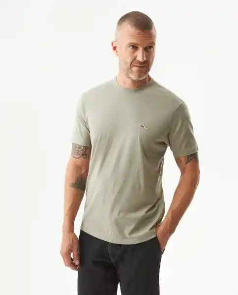 Camiseta Básica Cuello U Verde Myrica Oscuro XL Chevignon