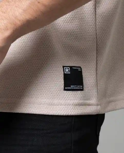 Camiseta Hombre Beige Talla XL 102G101 Rifle