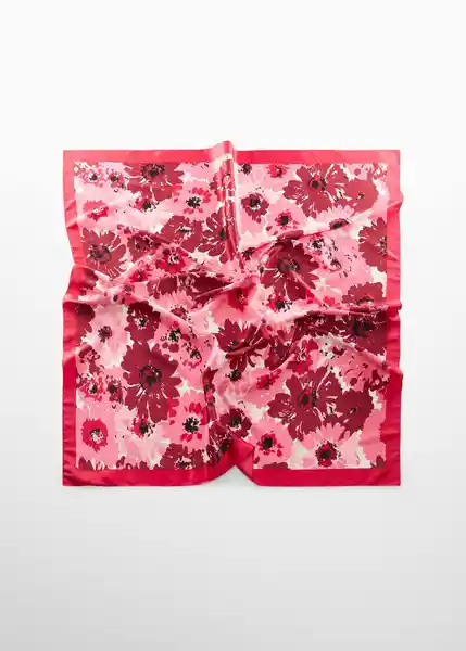 Pañuelo Samsa Rojo Talla 99 Mujer Mango