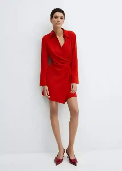 Vestido Tomi Rojo Talla M Mujer Mango