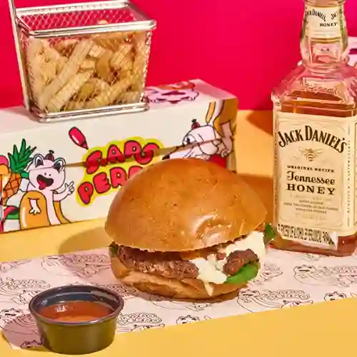 Combo hamburgesa jack daniels