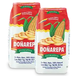 Doña Arepa Harina Maíz Blanca Perlada