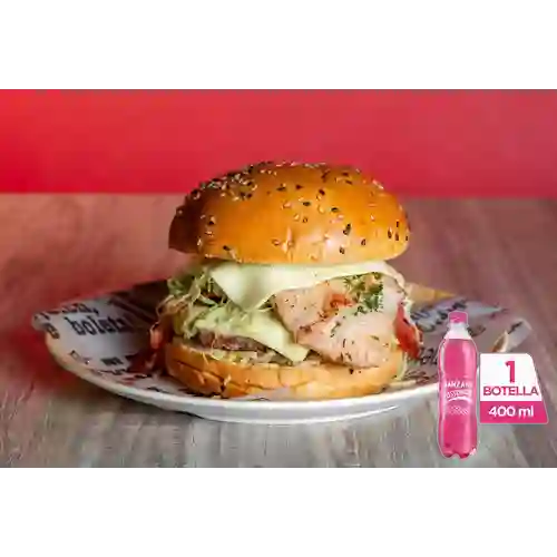 Combo Hamburguesa Mixta + Postobón Manzana 400 ml