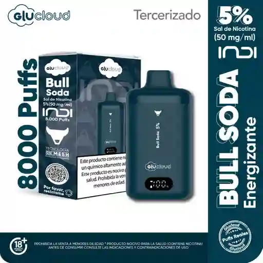 Glucloud Vape Bull Soda Indi / 8000 Puffs 