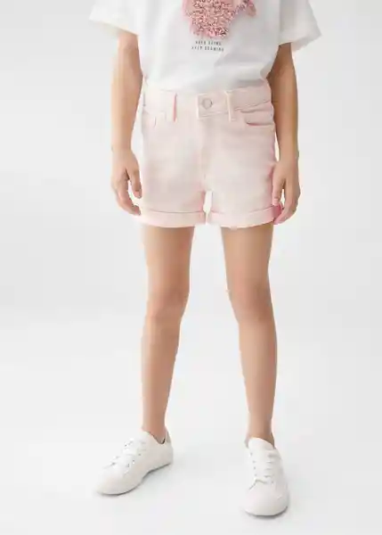 Short Chip Rosa Pastel Talla 12 Niñas Mango