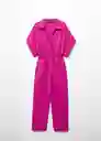 Enterizo Mono Belice Morado Talla S Mujer Mango