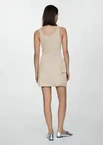 Vestido Morrone Beige Talla XS Mujer Mango