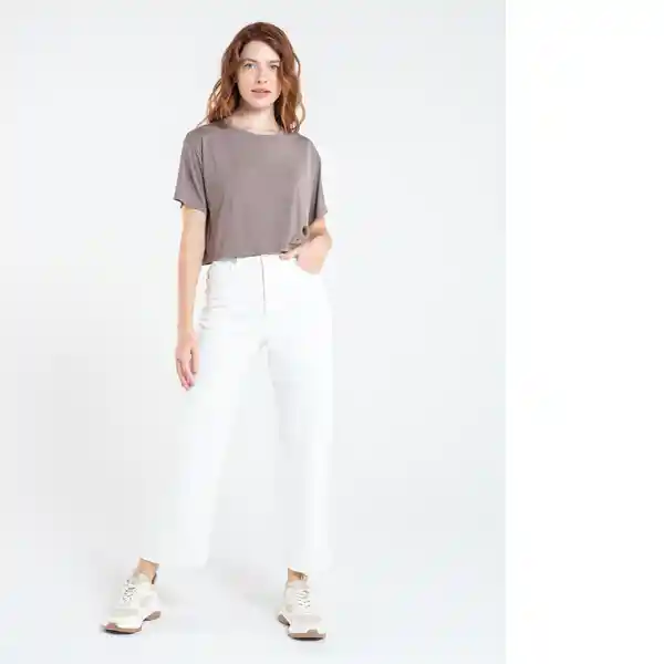  Camiseta Mujer Gris Nogal Oscuro Talla M 402E025 Naf-Naf 