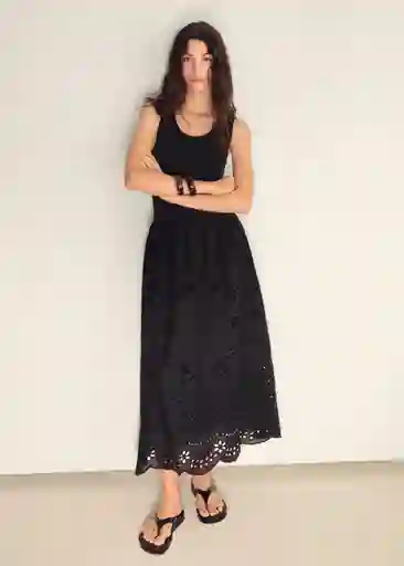 Vestido Toad Negro Talla XS Mujer Mango
