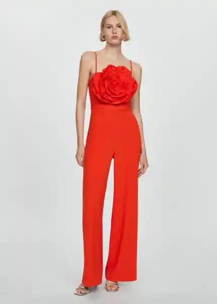 Mono Amapola Rojo Talla L Mujer Mango