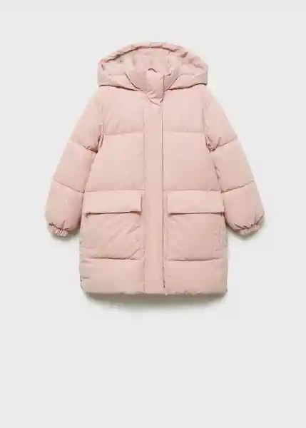 Abrigo Anorak Vega Rosa Talla 09 Niñas Mango