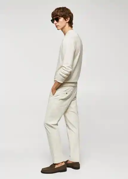 Jersey Lotus Offwhite Talla L Hombre Mango