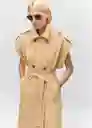 Abrigo Trench Asterix Camel Talla S Mujer Mango