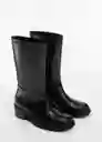 Botines es Crac Negro Talla 37 Mujer Mango