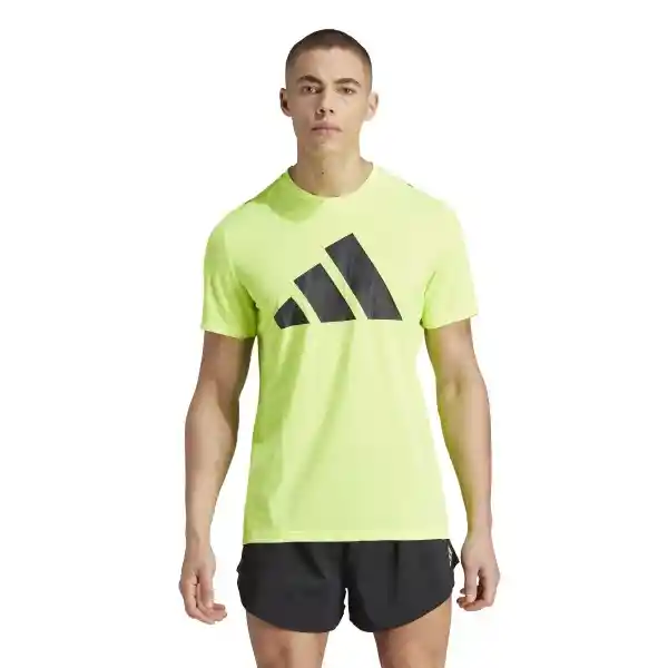 Adidas Camiseta Run it Bos Tee Para Hombre Verde Talla S