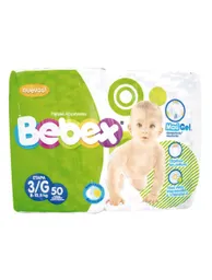 Pañales Bebex Maxi Gel Etapa 3 Pack con 50 Unidades