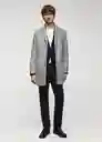 Abrigo Hake Gris Claro Vigoré Talla XXL Hombre Mango