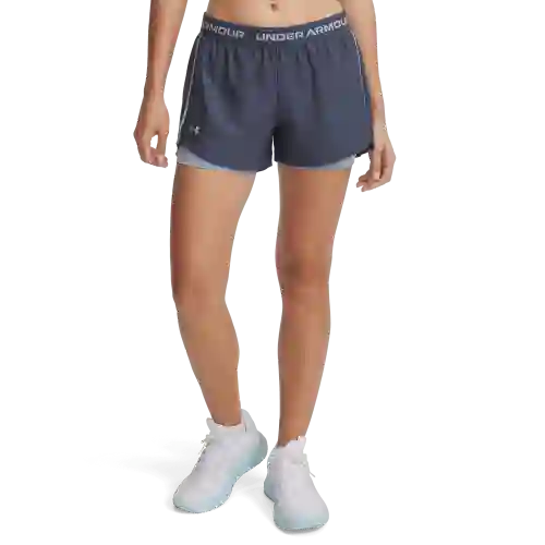 Under Armour Pantaloneta Play Up 2-In-1 Mujer Gris T MD