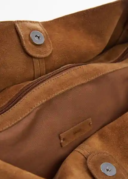 Bolso G Gideon Camel Talla 99 Mujer Mango