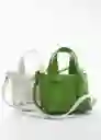 Bolso P Kim Verde Talla 99 Mujer Mango