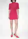 Vestido Hannah Fucsia Talla XL Mujer Mango