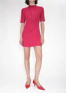 Vestido Hannah Fucsia Talla XL Mujer Mango