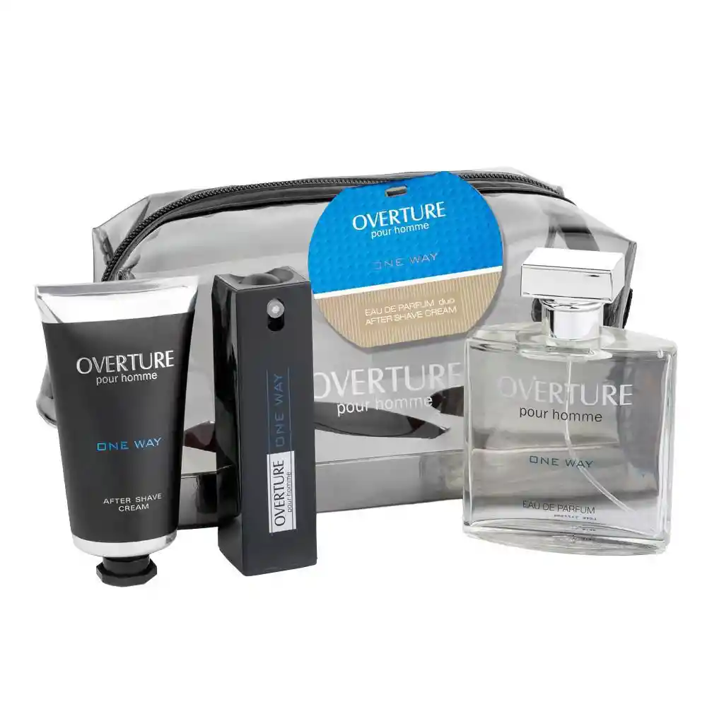 Estuche Intrepid Crema Afeitar+Perfume Overture 4 Und