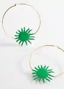 Pendientes Anémona Oro Mujer Mango