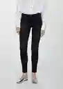 Jean Pushup Tejano Negro Talla 32 Mujer Mango