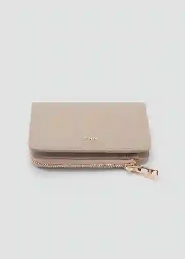 Billetera P Martes Taupe Mujer Mango