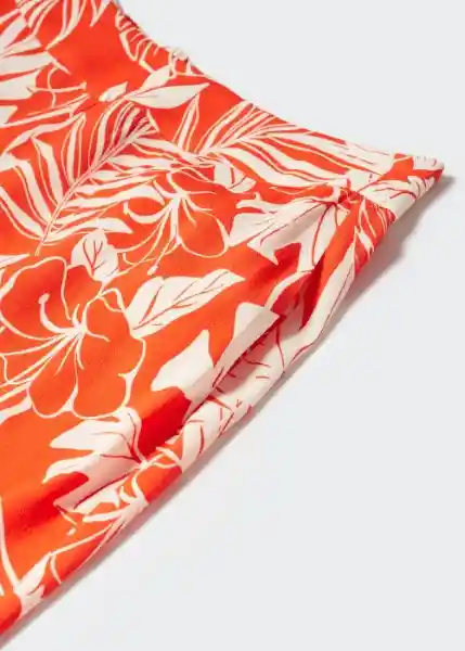 Pantalón Poems Naranja Talla S Mujer Mango